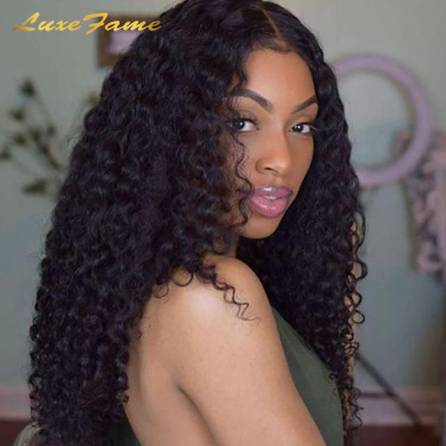 13x4 Deep Wave Frontal Wig Curly Human Hair Wigs Loose Deep Wig Brazilian 13x4 Lace Front Wig For Women