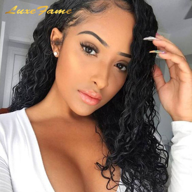 13x4 Deep Wave Frontal Wig Curly Human Hair Wigs Loose Deep Wig Brazilian 13x4 Lace Front Wig For Women