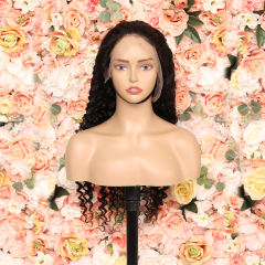 Luxefame 30 Inch Deep Wave 13x4 HD Lace Front Human Hair Wig Human Hair Wigs Brazilian PrePlucked For Women