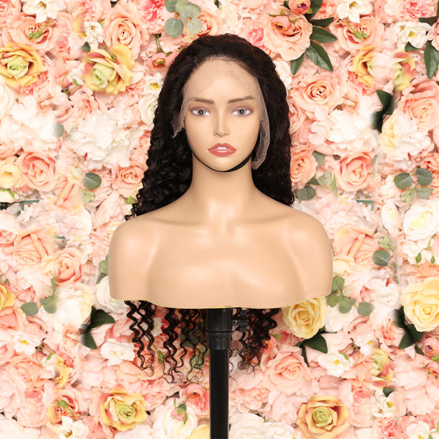 Luxefame 30 Inch Deep Wave 13x4 HD Lace Front Human Hair Wig Human Hair Wigs Brazilian PrePlucked For Women