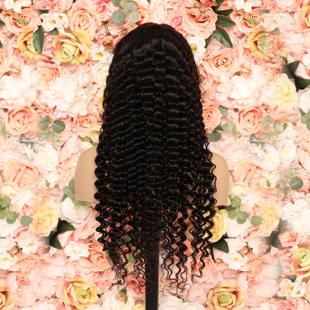 Luxefame 30 Inch Deep Wave 13x4 HD Lace Front Human Hair Wig Human Hair Wigs Brazilian PrePlucked For Women