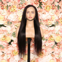 Luxefame  HD 13x4 Silky Bone Straight Lace Front Human Hair Wigs pre plucked black brazilian for wowan
