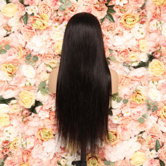 Luxefame  HD 13x4 Silky Bone Straight Lace Front Human Hair Wigs pre plucked black brazilian for wowan