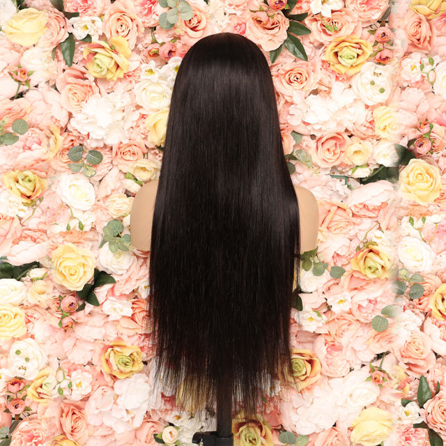 Luxefame  HD 13x4 Silky Bone Straight Lace Front Human Hair Wigs pre plucked black brazilian for wowan