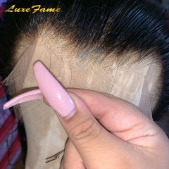 Luxefame Silky Bone Straight Lace Front Human Hair Wigs HD Lace 13x4 Lace Frontal Remy Wig