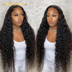 Luxefame 30 Inch Deep Wave 13x4 HD Lace Front Human Hair Wig Human Hair Wigs Brazilian PrePlucked For Women