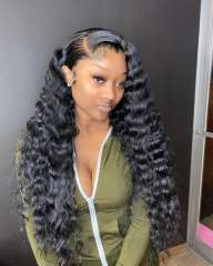 Luxefame Burmese Curly Density  13x4 HD Lace Frontal Human Hair Wigs Natural Color Curly Remy Human Hair Lace Wigs