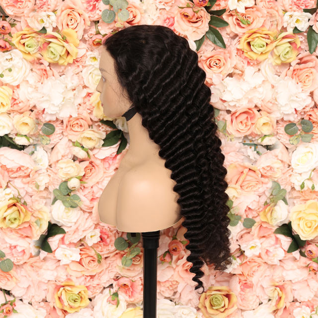 Luxefame 30 Inch Pineapple Wave HD Lace Front Human Hair Wigs Curly Lace Frontal Hair Wig For Black Women