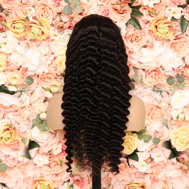 Luxefame 30 Inch Pineapple Wave HD Lace Front Human Hair Wigs Curly Lace Frontal Hair Wig For Black Women