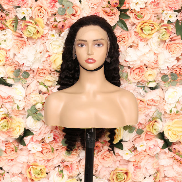 Luxefame 30 Inch Pineapple Wave HD Lace Front Human Hair Wigs Curly Lace Frontal Hair Wig For Black Women