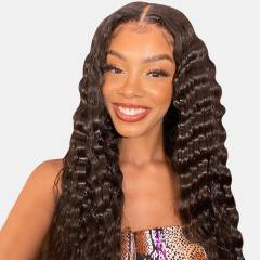Luxefame 13x4 Hd Lace Frontal Wig Pineapple Wave Loose Curly Wigs For Black Women Human Hair Wig 30 Inch Lace Front Wig