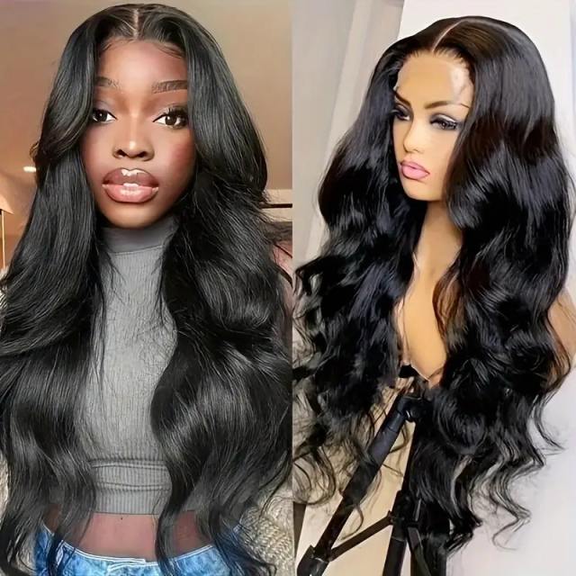 Luxefame Human Hair 180% Density Lace Closure Wig Body Wave Human Hair Wigs for Women Lace  Closure Wigs