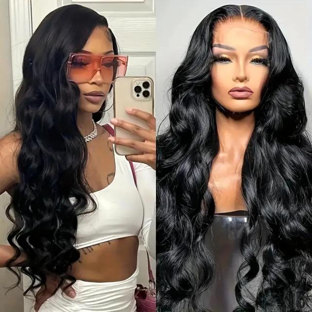 Luxefame Human Hair 180% Density Lace Closure Wig Body Wave Human Hair Wigs for Women Lace  Closure Wigs