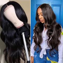 Luxefame 180% Density 4X4 Lace Wig Closure Wig Brazilian  Body Wave Human Hair Wigs For Black Women