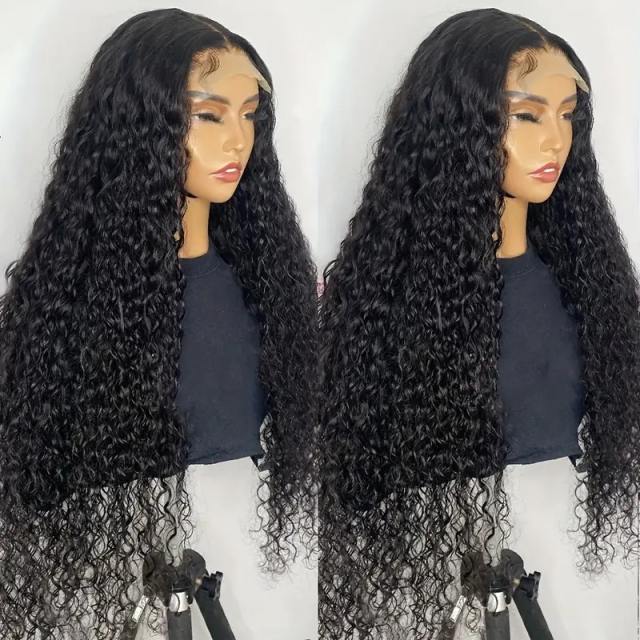 Luxefame  4x4 Lace Closure Wig  Deep Wave Wig Human Hair 180 Density Curly Wigs For Women