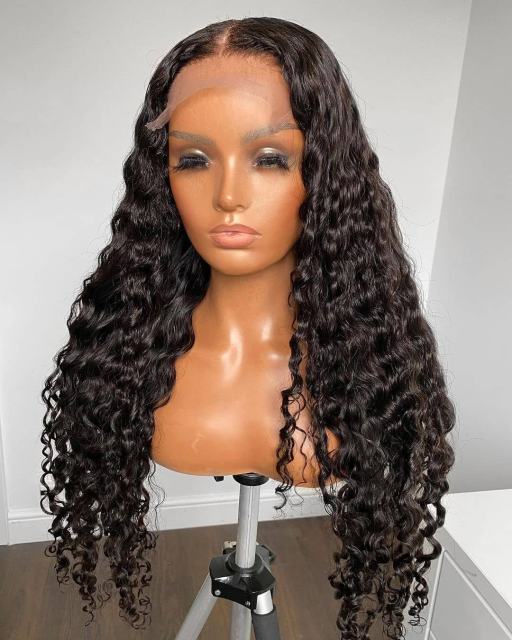Luxefame Burmese Curly Density  13x4 HD Lace Frontal Human Hair Wigs Natural Color Curly Remy Human Hair Lace Wigs