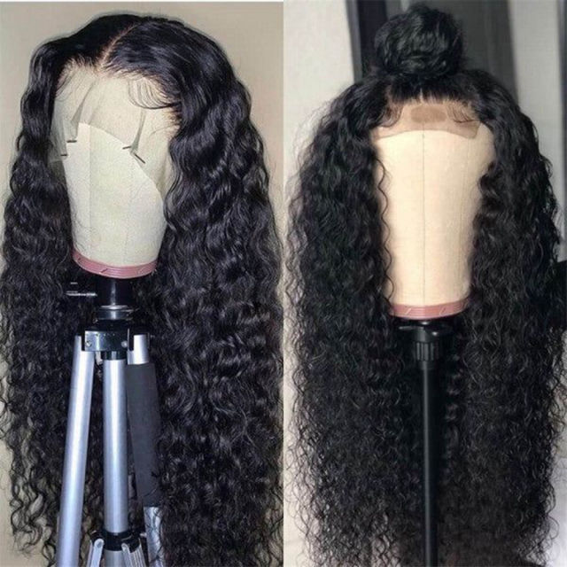 Luxefame  180 Density 5x5 Lace Closure Wig Deep Wave Wig Human Hair Brazilian Transparent 5x5 Lace Wig