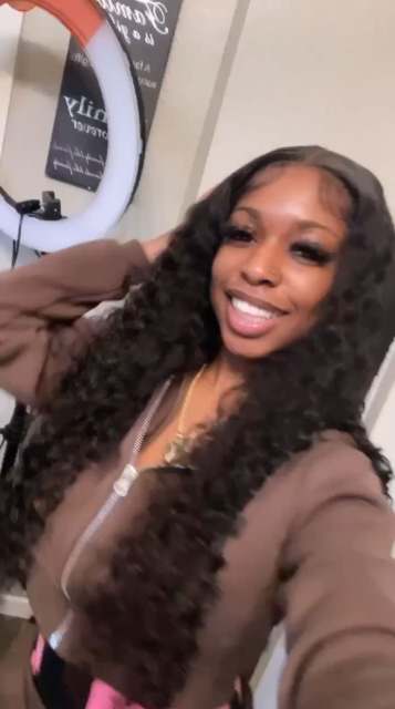 Luxefame  180 Density 5x5 Wig Deep Wave  Human Hair 5x5 Lace Closure Curly Lace Wig