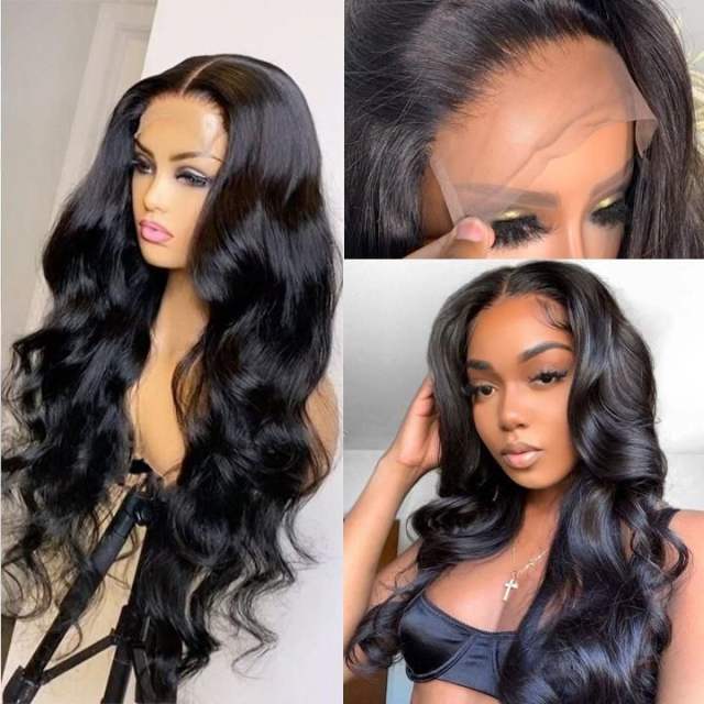 Luxefame 180 Density 5x5 Wig Body Wave Transparent Lace Closure Wigs Human Hair Wig For Women