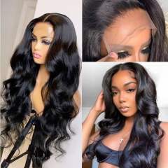 Luxefame Body Wave Human Hair Wigs 5x5 Lace Closure Wig Transparent Human Hair Lace Closure Wig Sale