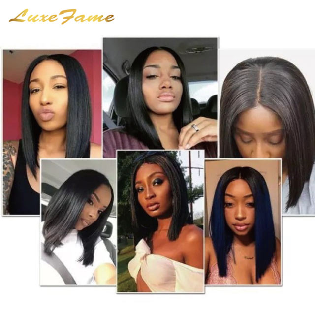 Luxefame 4x4 Lace Bob Wig Straight Transprent 4x4 Lace Closure Wigs For Women Human Hair