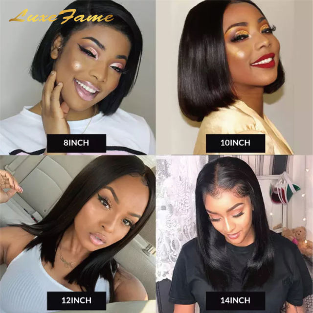 Luxefame Bob Wigs For Women Human Hair Straight Wig Pre Cut Lace Air Wig Sale