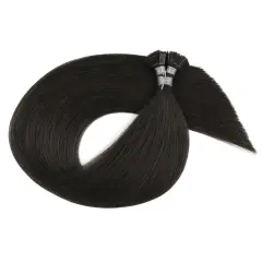 Luxefame Nail Tip Hair Extension Human Hair Straight Natural Nail Tips Extension Hair For Salon