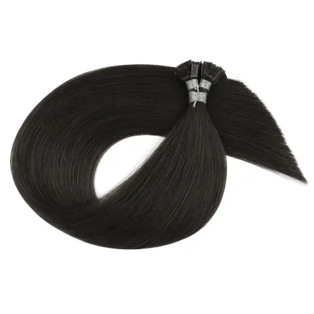 Luxefame Nail Tip Hair Extension Human Hair Straight Natural Nail Tips Extension Hair For Salon