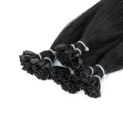 Luxefame Nail Tip Hair Extension Human Hair Straight Natural Nail Tips Extension Hair For Salon