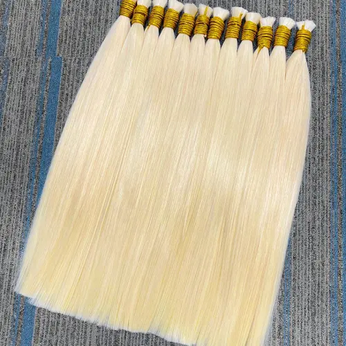 Luxefame 613 Straight Human Hair Bulk For Braiding No Weft 100% Human Hair Extensions Straight Virgin Hair