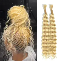 Luxefame 613 Deep Wave Bulk Human Hair for Braiding Wholesale Brazilian Braids Human Hair Extensions