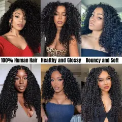 Luxefame 100% Human Eurasian Curly Bundles Human Hair Extension For Black Women