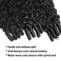 Luxefame 100% Human Eurasian Curly Bundles Human Hair Extension For Black Women