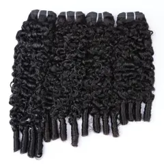 Luxefame 100% Human  Eurasian Curly Hair Bundle Human Hair Extension For Black Women