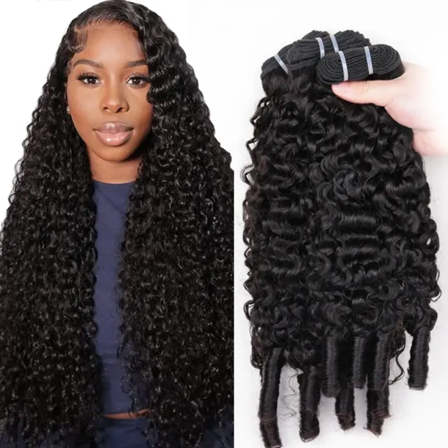 Luxefame Eurasian Curly Bundles 100% Human Hair Bundles Remy Hair Curly Bundles Human Hair Extensions
