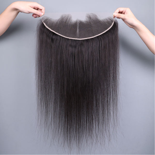 Luxefame Lagos M Shaped Wig Lace Front 13x4 HD Lace Frontal 100% Human Hair Silky Straight