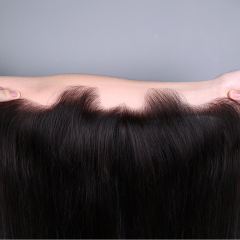 Luxefame 360 Lagos Hairline  13x4 HD Lace Front Human Hair  1B Straight M Shaped Hairline Lace Frontal