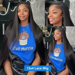 Luxefame 13x6 Hd Lace Wig Glueless Wigs Brazilian human hair wig 180% 200% Density  Bone Straight Lace Front Wig Ready To Wear  13x6 Lace Wig