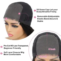 Luxefame 200% density HD Lace Glueless Wig Hd Lace Wig Glueless Wigs Brazilian human hair wig