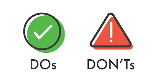Cleaning Dos and Don'ts