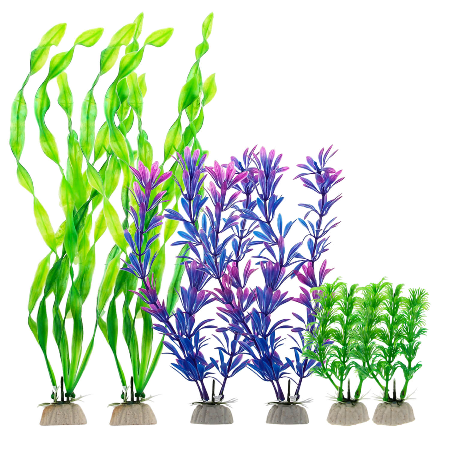 6pcs Best Artificial Aquarium Plants (Mixed Plants) at Low Price Buy