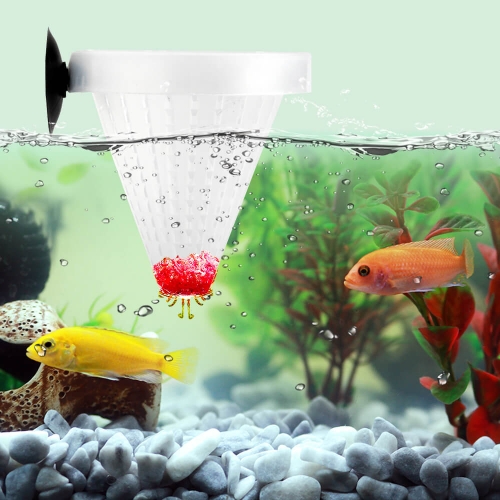 Cone Shaped Bloodworm Feeder for Aquarium 6pcs