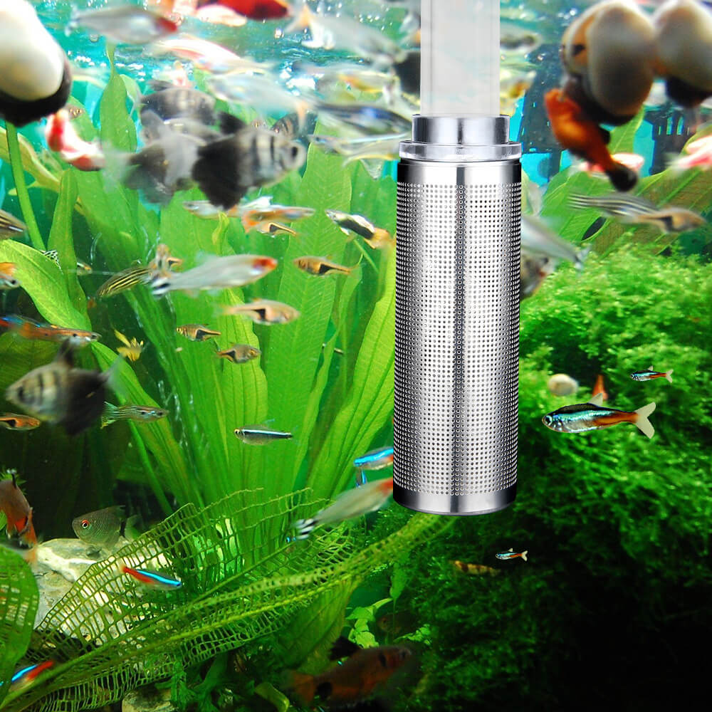 Handy Stainless Steel Filter Mesh Aquarium Filter Guard Fish Shrimp 12mm 16mm 