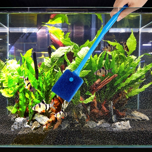 Fish Tank Cleaning Brush Double-sided Sponge Brush