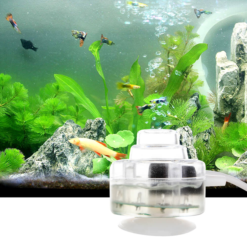 Mini LED Aquarium Bubble Light with Air Stone