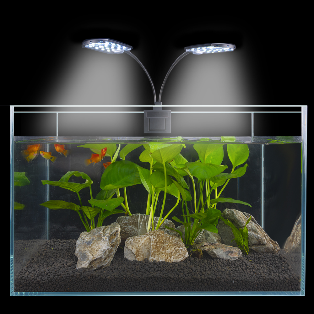  Senzeal M280 Acuario Luz LED 12W 24 LED Fish Tank Clip