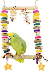 Extra Large Bird Chewing Swing Toy Parrot Colorful Stand Playground