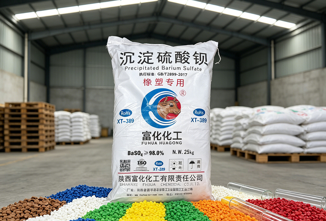 橡塑专用硫酸钡 (BaSO₄) —— 改善分散、提升光泽、增强刚性