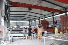 Two sets aluminum engraving machines,one is old machine,the other one is new arraivel