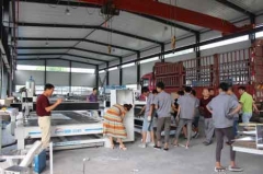 Two sets aluminum engraving machines,one is old machine,the other one is new arraivel